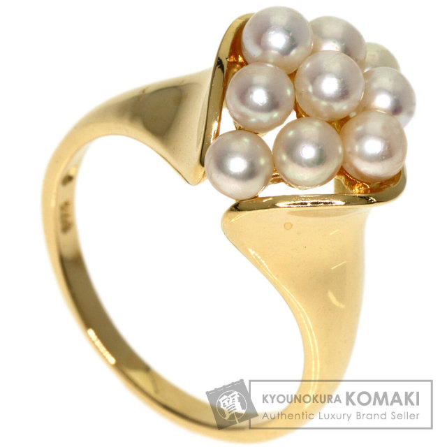 MIKIMOTO ミキモト パール 真珠 リング・指輪 K18イエローゴールド