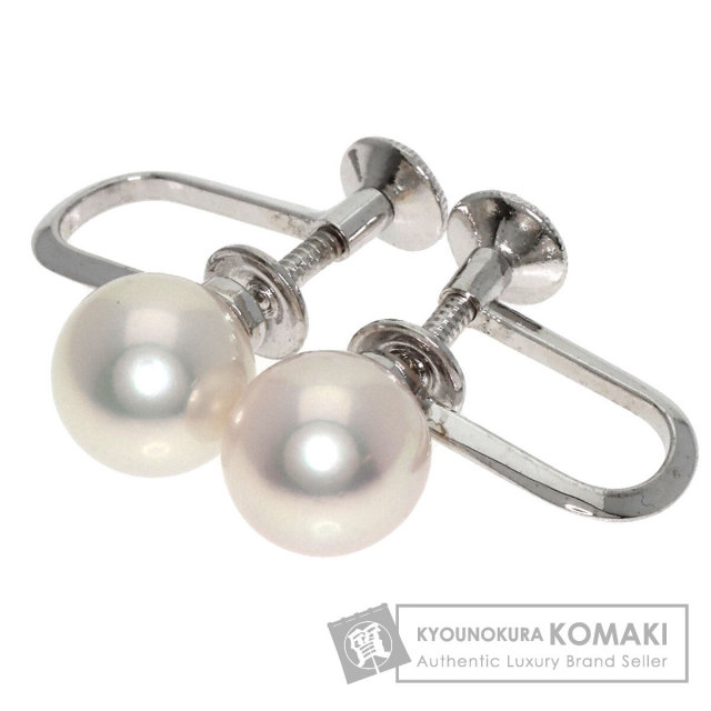 MIKIMOTO ミキモト パール 真珠 イヤリング K14ホワイトゴールド