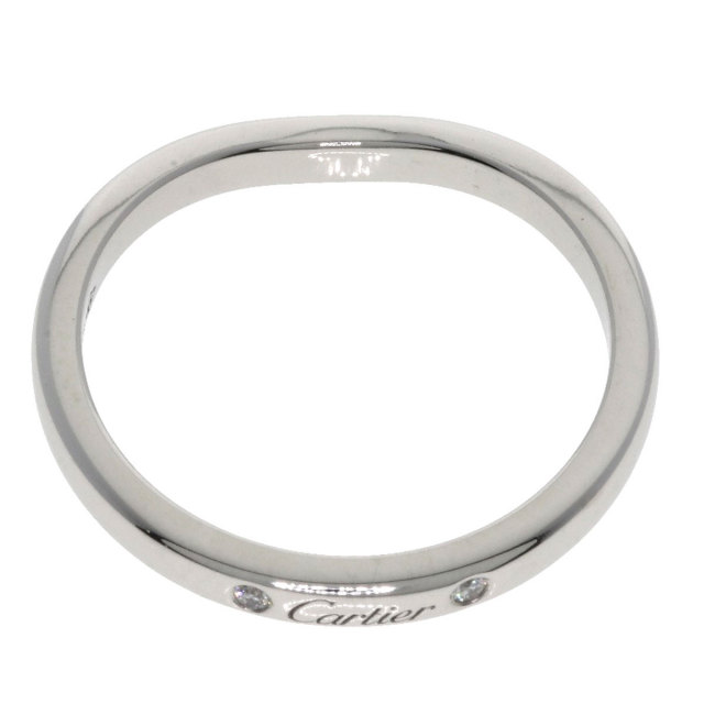 カルティエ バレリーナ ダイヤ 3P リング 6号 pt950 指輪 CARTIER カルティエ バレリーナ 3P ダイヤモンド #51 リング