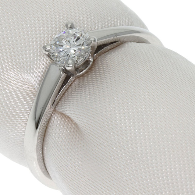 【美品】BVLGARI　ブルガリ　1Pダイヤモンド　リング　プラチナ BVLGARI ブルガリ ソリテール 1P ダイヤモンド リング・指輪