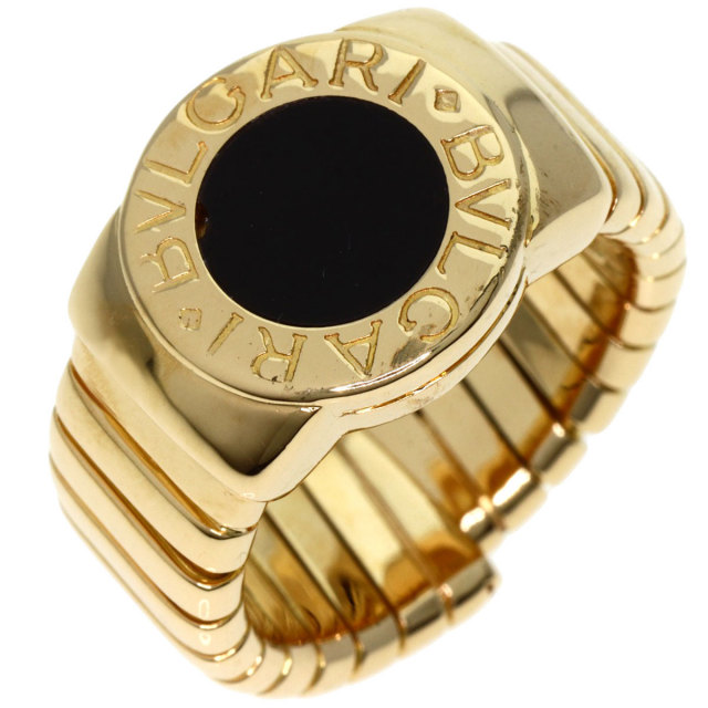 Q2655 ブルガリ #50.5 10号 オニキス トゥボガスリング　指輪 Q2655 ブルガリ #50.5 10号 オニキス トゥボガスリング 指輪