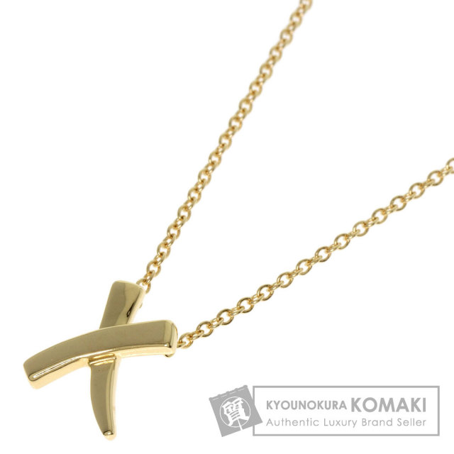 TIFFANY&Co. ティファニー キス ミニ ネックレス K18イエローゴールド
