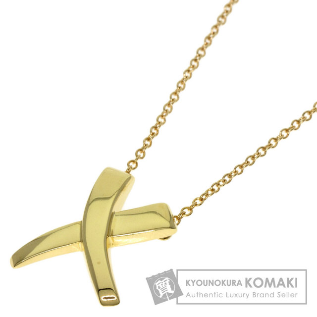 TIFFANY&Co. ティファニー キス ネックレス K18イエローゴールド