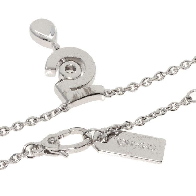CHANEL シャネル NO.5 ダイヤモンド ネックレス K18ホワイトゴールド 