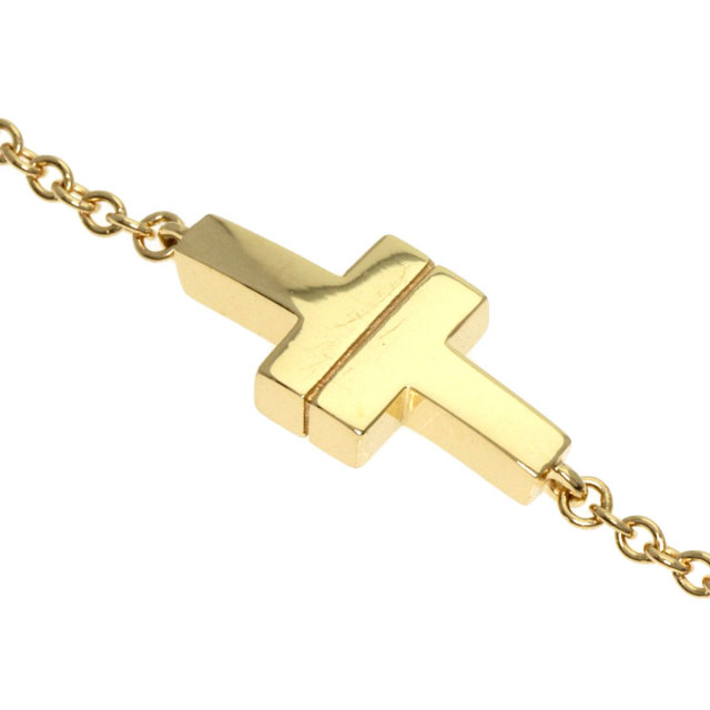TIFFANY&Co. ティファニー T TWO ブレスレット K18イエローゴールド 
