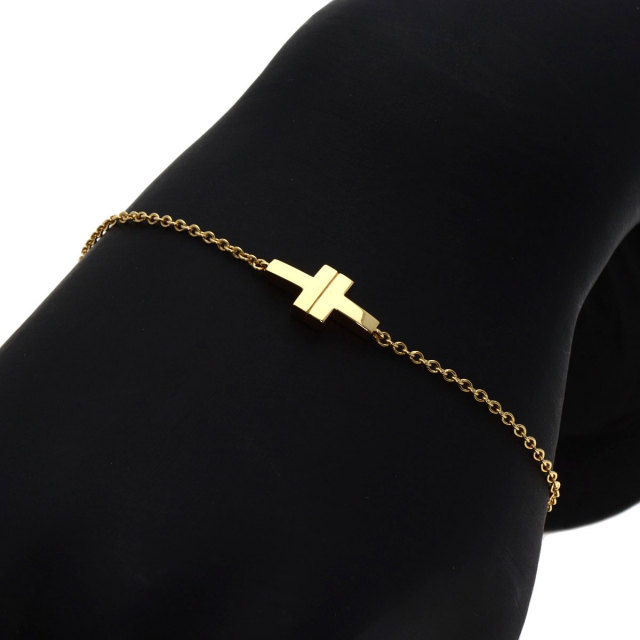 TIFFANY&Co. ティファニー T TWO ブレスレット K18イエローゴールド 