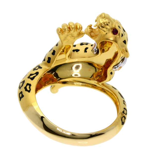 Carrera y Carrera カレライカレラ パンサー ダイヤモンド リング  