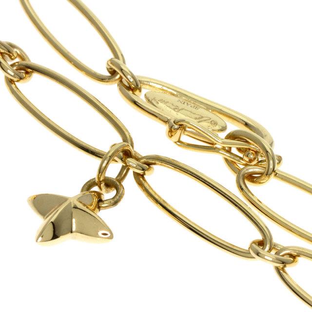 TIFFANY&Co. ティファニー オーバルリンク 5チャーム ブレスレット K18  