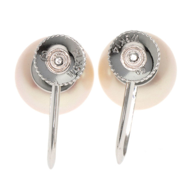 TASAKI タサキ パール 真珠 8mm イヤリング K14ホワイトゴールド 