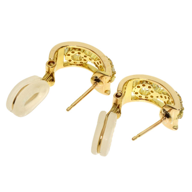 CELINE セリーヌ ダイヤモンド ピアス K18イエローゴールド レディース  