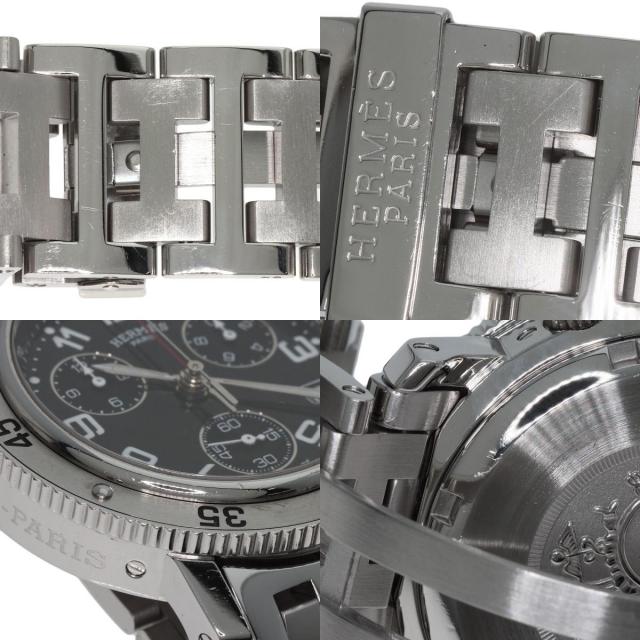 HERMES エルメス CL2.910 クリッパー ダイバー クロノグラフ 腕時計  