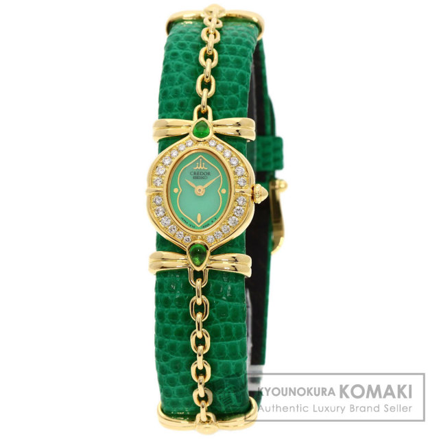 セイコー 腕時計 クレドール ベゼルダイヤモンド メーカーコンプリート