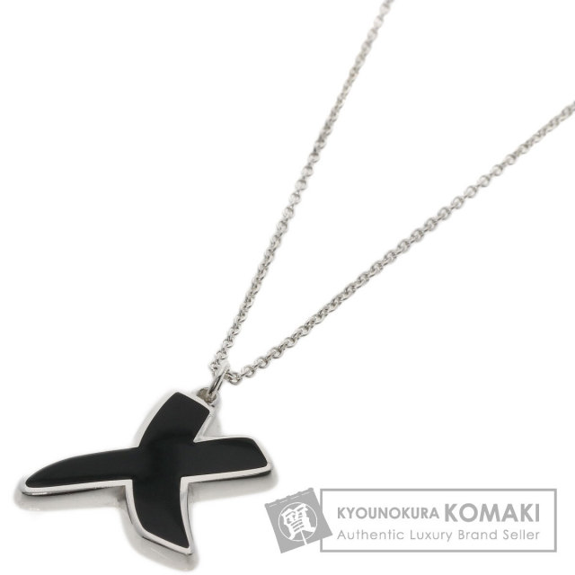 TIFFANY&Co. ティファニー キス ラッカー ネックレス シルバー レディース 