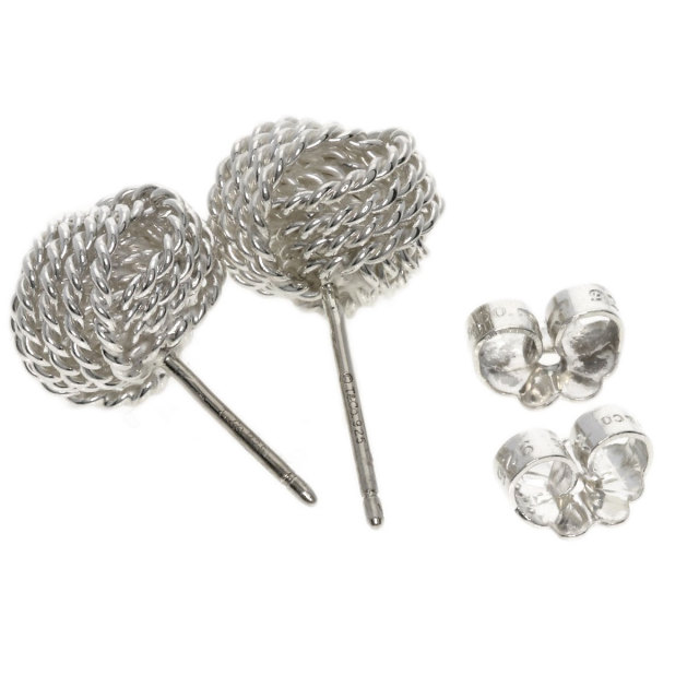 TIFFANY&Co. ティファニー サマセット メッシュ ボール ピアス 