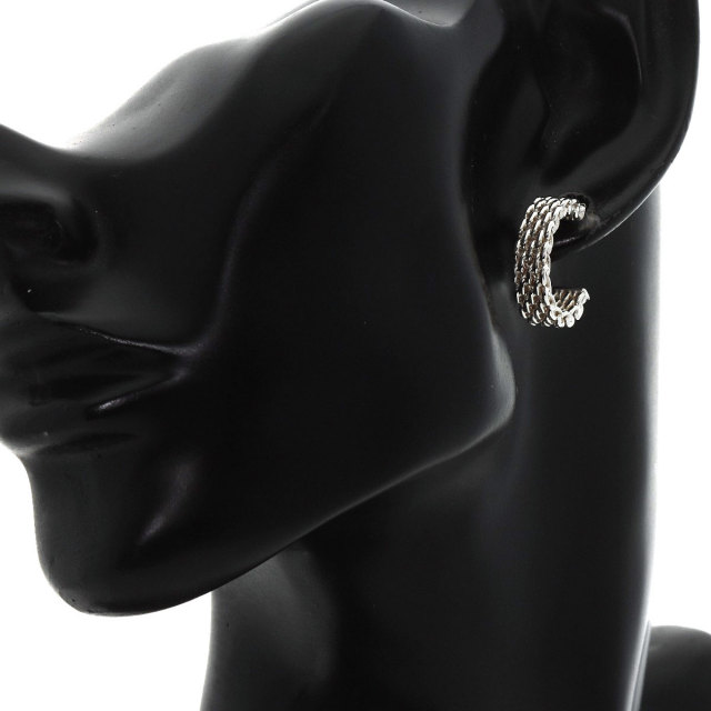 TIFFANY&Co. ティファニー サマセット メッシュ フープ ピアス  