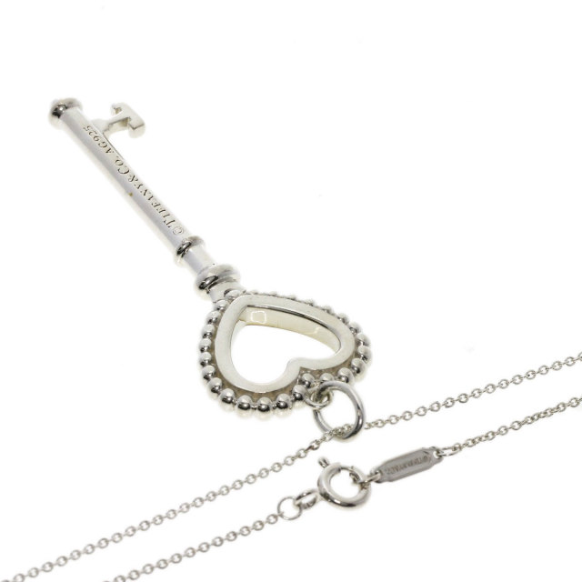 TIFFANY&Co. ティファニー ビーズ ハートキー ネックレス シルバー 