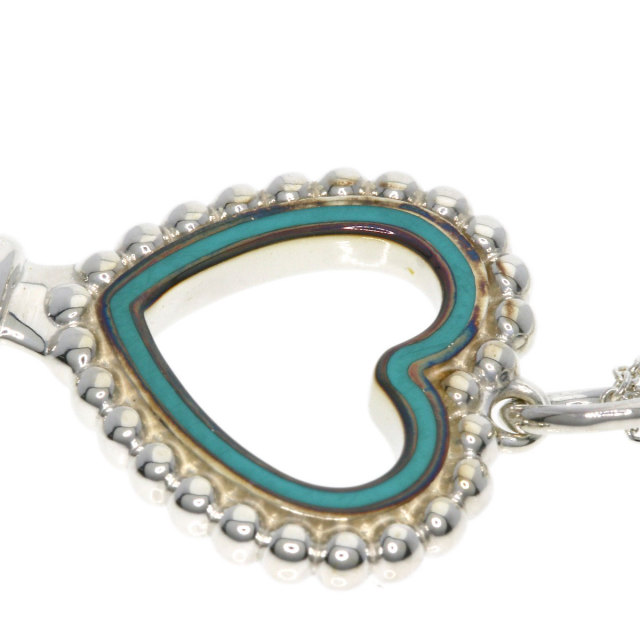 TIFFANY&Co. ティファニー ビーズ ハートキー ネックレス シルバー 