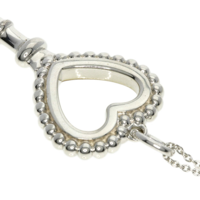 TIFFANY&Co. ティファニー ビーズ ハートキー ネックレス シルバー 