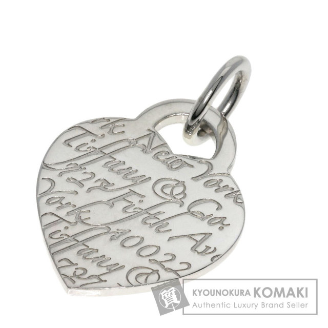 美品 Tiffany&Co. ティファニー ノーツハート ネックレス トップ Tiffany & Co. - 美品 Tiffany&Co. ティファニー ノーツハート