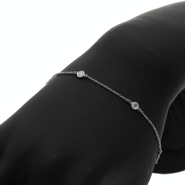 TIFFANY&Co. ティファニー バイザヤード 5P ダイヤモンド ブレスレット 