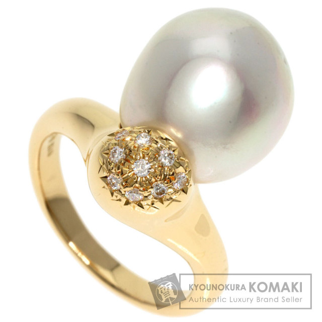 TASAKI タサキ パール 真珠 ダイヤモンド リング・指輪 K18イエロー 