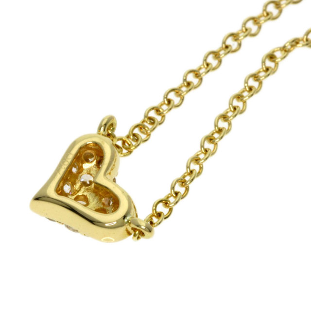 ポンデヴェキオ ハート ダイアモンド ネックレス 18K YG パヴェ 金