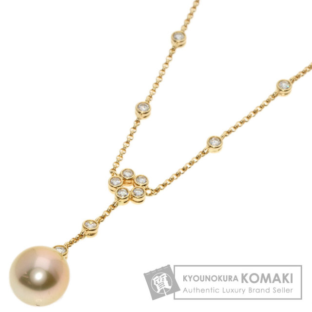 TASAKI タサキ パール 真珠 ダイヤモンド ネックレス K18イエロー 