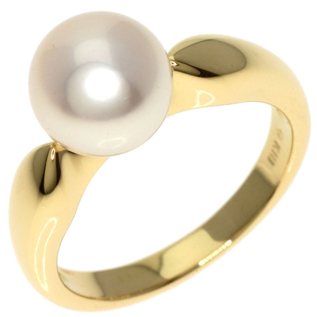MIKIMOTO ミキモト パール 真珠 リング・指輪 K18イエロー