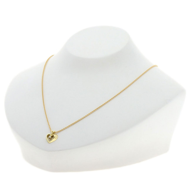 TIFFANY&Co. ティファニー ハート ダイヤモンド ネックレス K18  