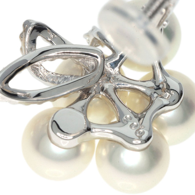 TASAKI タサキ アコヤパール 真珠 ダイヤモンド イヤリング K18  