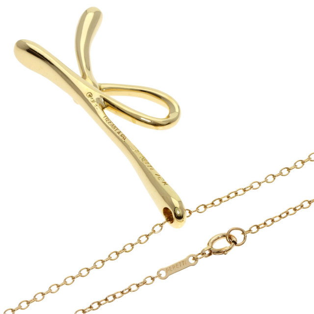 TIFFANY&Co. ティファニー イニシャル K ラージ ネックレス K18 