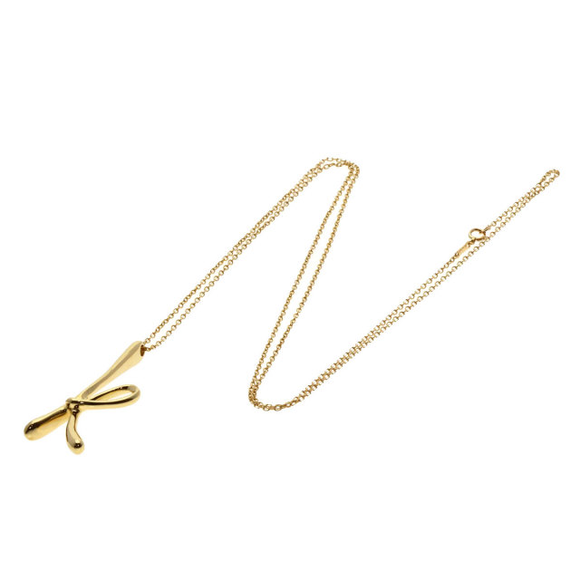 TIFFANY&Co. ティファニー イニシャル K ラージ ネックレス K18 