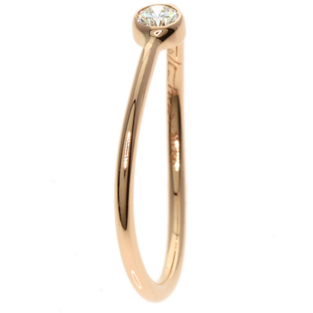 TIFFANY&Co. ティファニー ウェーブ シングルロウ ダイヤモンド リング 