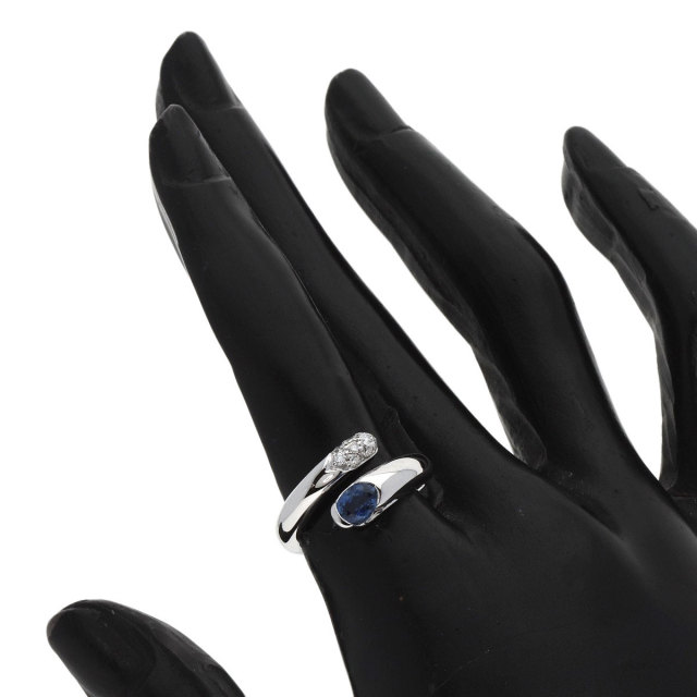 BVLGARI ブルガリ アストレア オーバルサファイア ダイヤモンド リング 