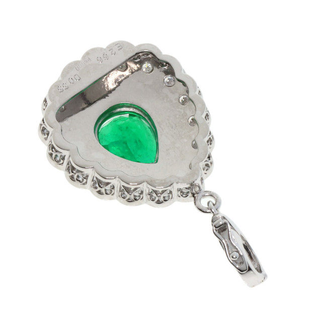 2.66ct エメラルド ダイヤモンド ペンダントトップ プラチナPT900  