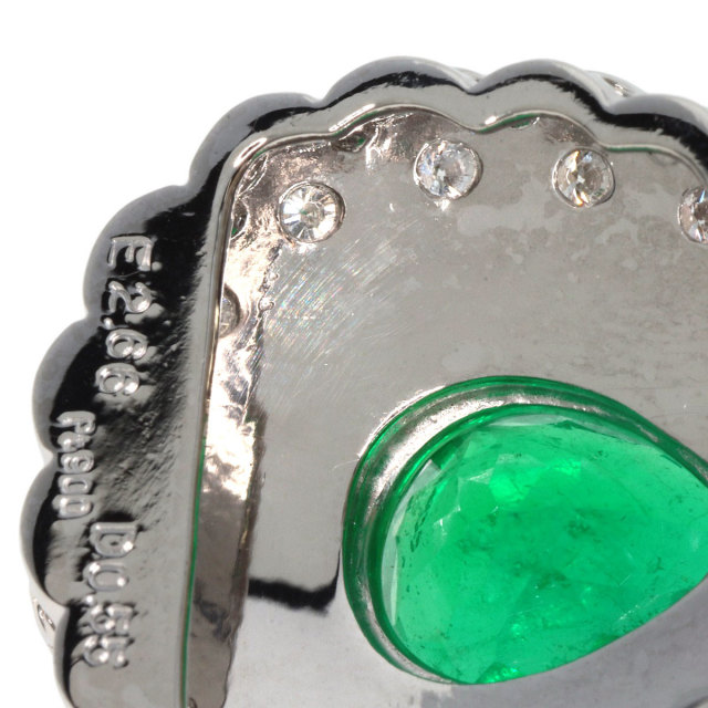 2.66ct エメラルド ダイヤモンド ペンダントトップ プラチナPT900 