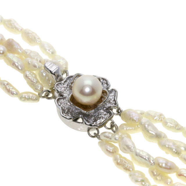 セレクトジュエリー ネックレス 淡水パール 真珠  3連 6連 ブレスレット 3点セット