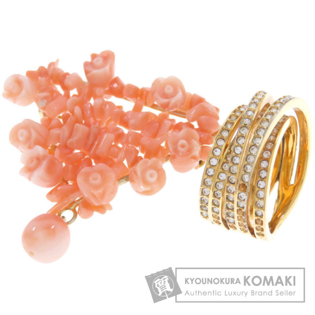 セレクトジュエリー ブローチ 2点セット リング スワロフスキー