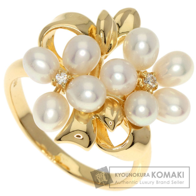 TASAKI タサキ パール 真珠 ダイヤモンド リング・指輪 K18イエロー