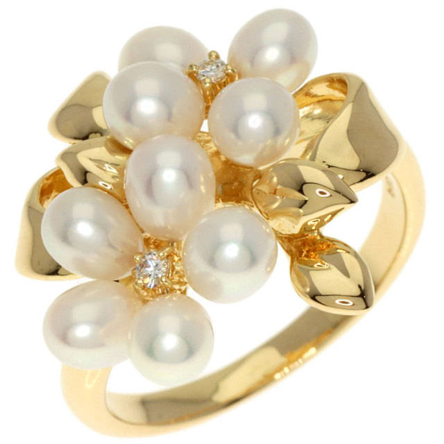 TASAKI タサキ パール 真珠 ダイヤモンド リング・指輪 K18イエロー