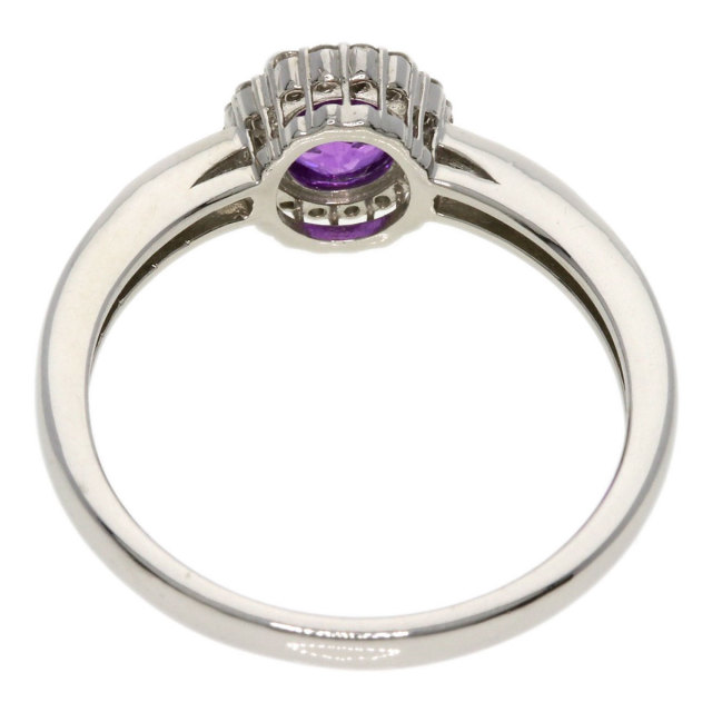 0.78ct パープルサファイア ダイヤモンド リング・指輪 プラチナPT900  
