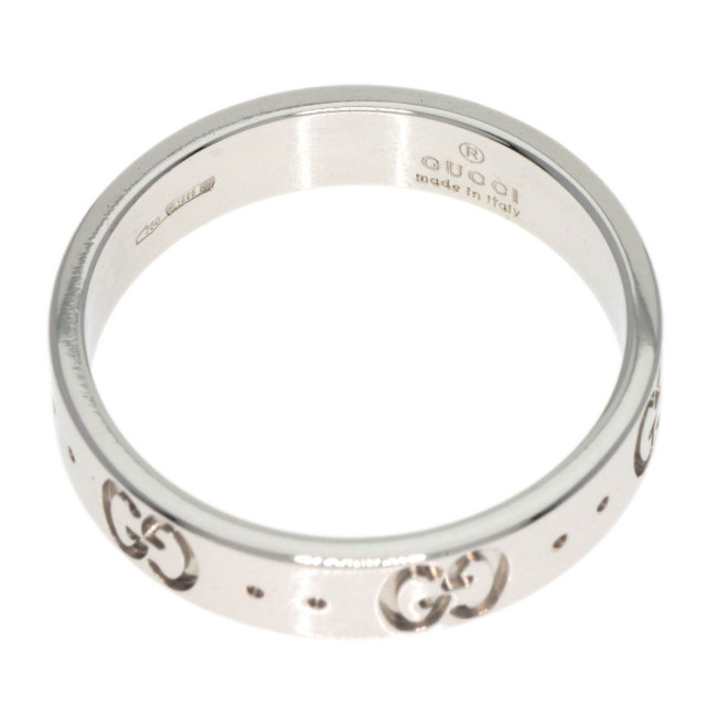 GUCCI グッチ アイコンリング #12 リング・指輪 K18ホワイトゴールド  