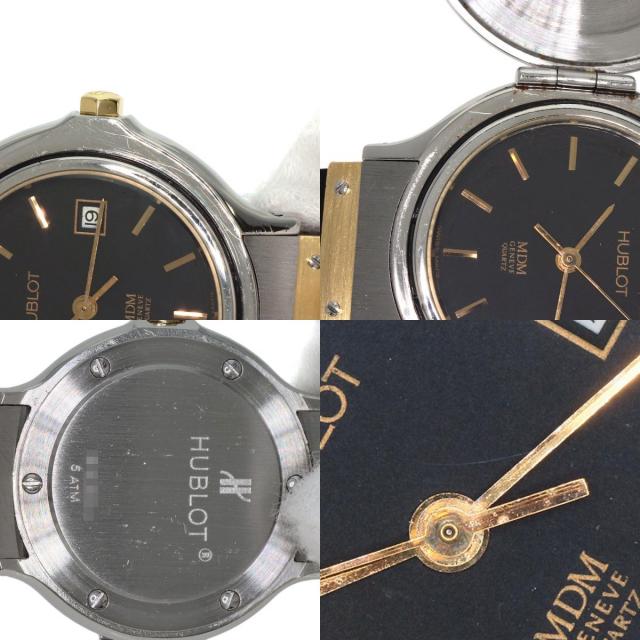 Hublot MDM Classic SSラバー ウブロ HUBLOT MDMジュネーブ 18K/SS ラバーベルト 廃盤品 激安