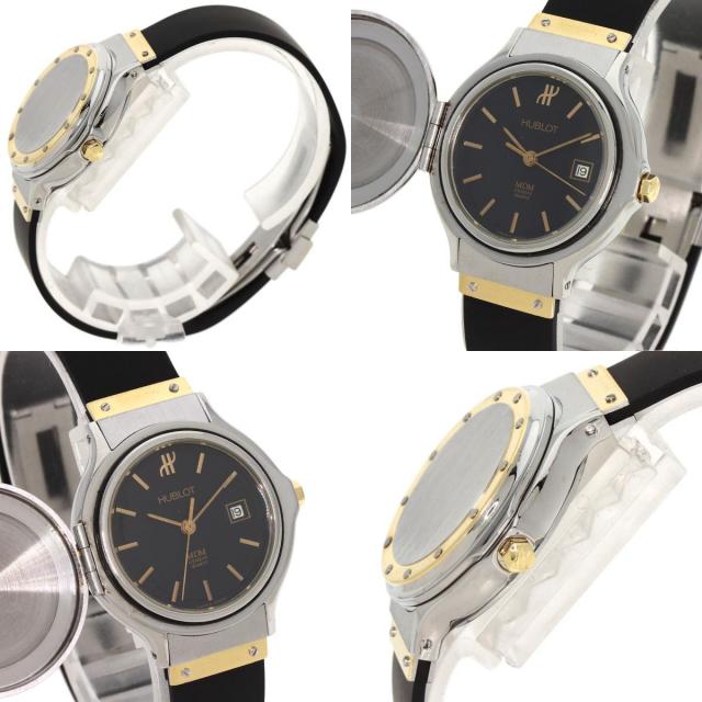 Hublot MDM Classic SSラバー ウブロ HUBLOT MDMジュネーブ 18K/SS ラバーベルト 廃盤品 激安