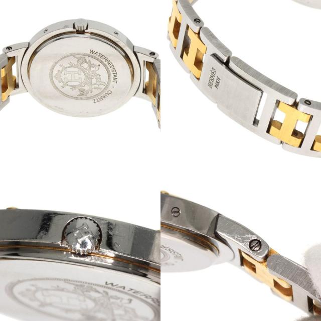HERMES エルメス クリッパー 旧ベルト 腕時計 ステンレススチール