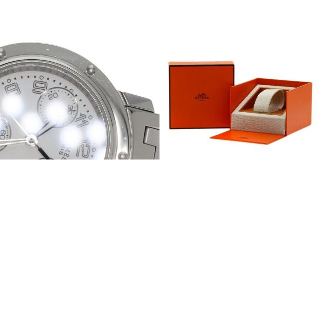 HERMES エルメス CL1.310 クリッパー クロノグラフ 新バックル 腕時計  