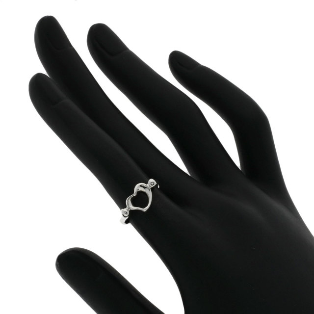 美品 Tiffany&Co. ティファニー オープンハート リング 指輪 12号