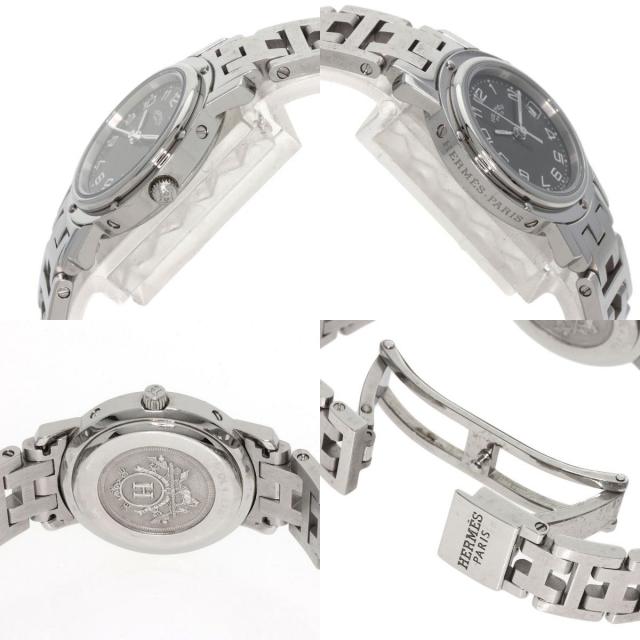 HERMES エルメス CL4.210 クリッパー 腕時計 ステンレススチール