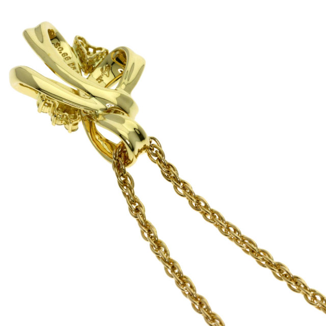 Jeunet ジュネ サファイア ダイヤモンド ネックレス K18イエロー