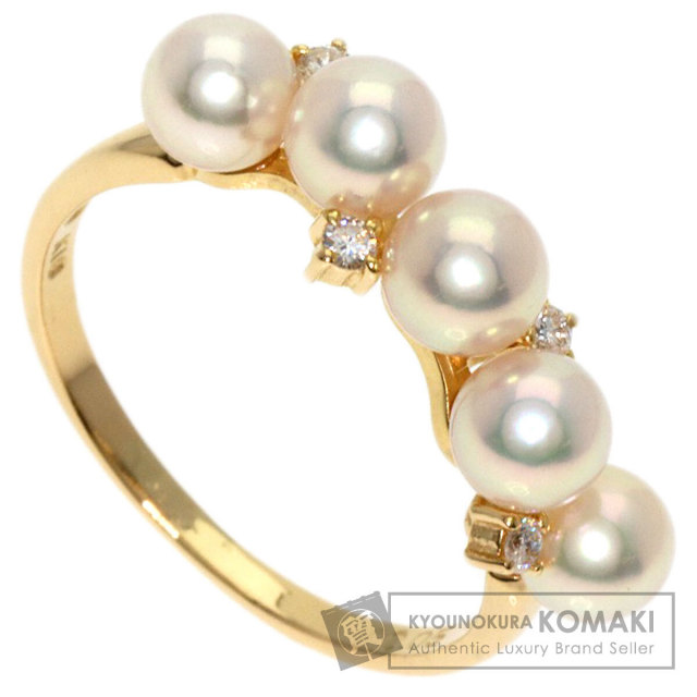 TASAKI タサキ パール 真珠 ダイヤモンド リング・指輪 K18イエロー 